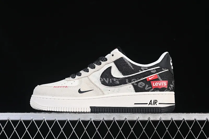 All categories Nk Air Force 1 Air Force series Nk Air Force 1 Low Air Force low-top Nike Air Force 1'07 Low Levi's joint beige black woven label Air Force 1 low-top casual sneakers MZ9588-800